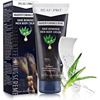 Los mejores  - Crema Depilatoria Hombre-Crema Depilatoria Professionale con Aloe Vera-Sin Dolor y Eficaz-Fácil Depilaciónm-Hair Removal…